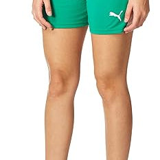 PUMA Liga Shorts Green Small 191239645381 Shoe Deals Outlet