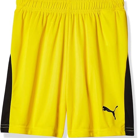 PUMA Liga Shorts Jr Yellow Small 191239593101 Shoe Deals Outlet