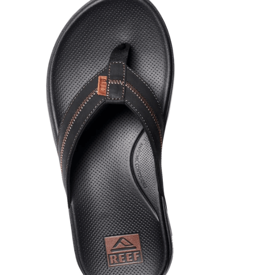 Reef Cushion Phantom 2.0 Leather Black / Coffee 10 M 196985367693 Shoe Deals Outlet