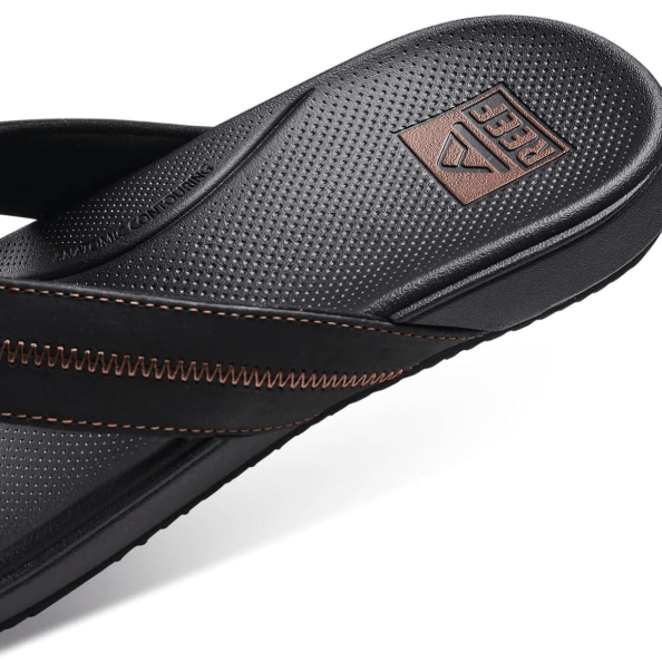 Reef Cushion Phantom 2.0 Leather Black / Coffee 10 M 196985367693 Shoe Deals Outlet