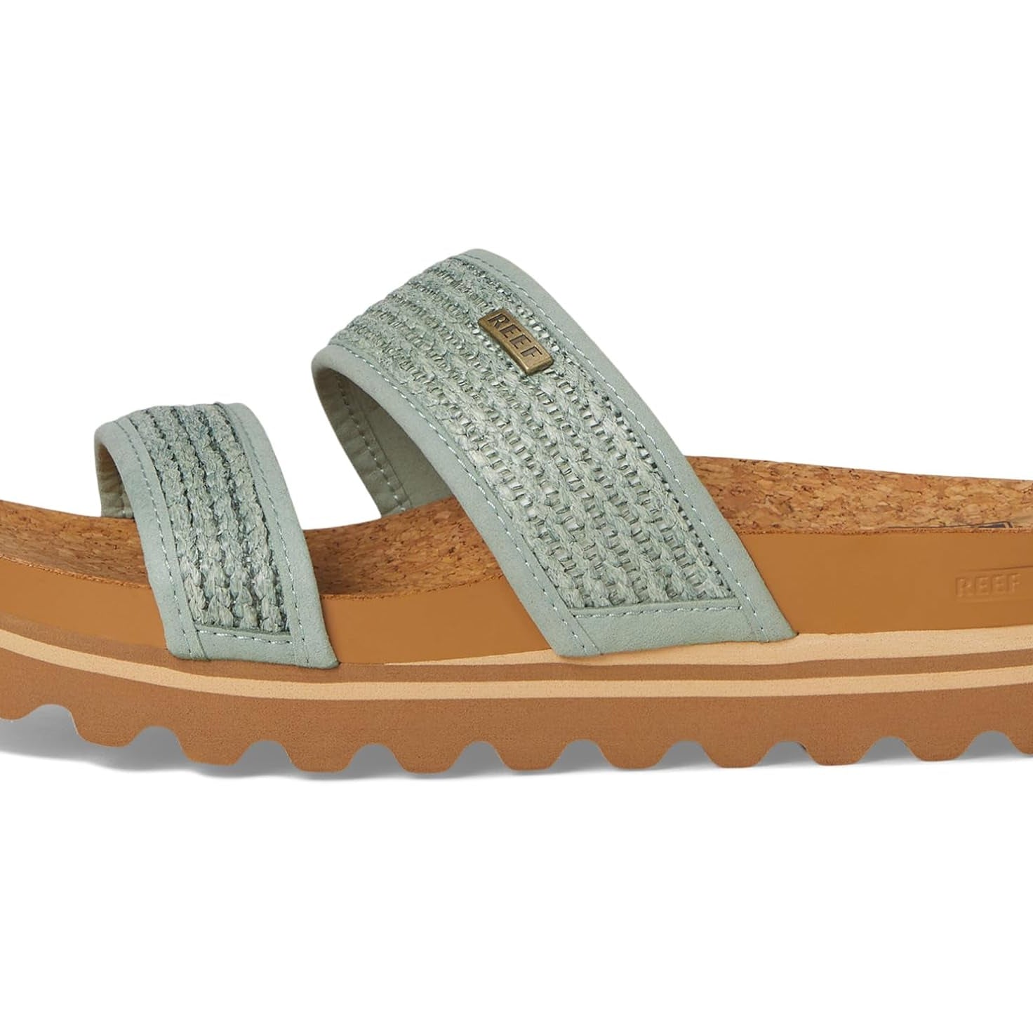 Reef Cushion Vista Hi Frosty Raffia 9 M 196985477231 Shoe Deals Outlet