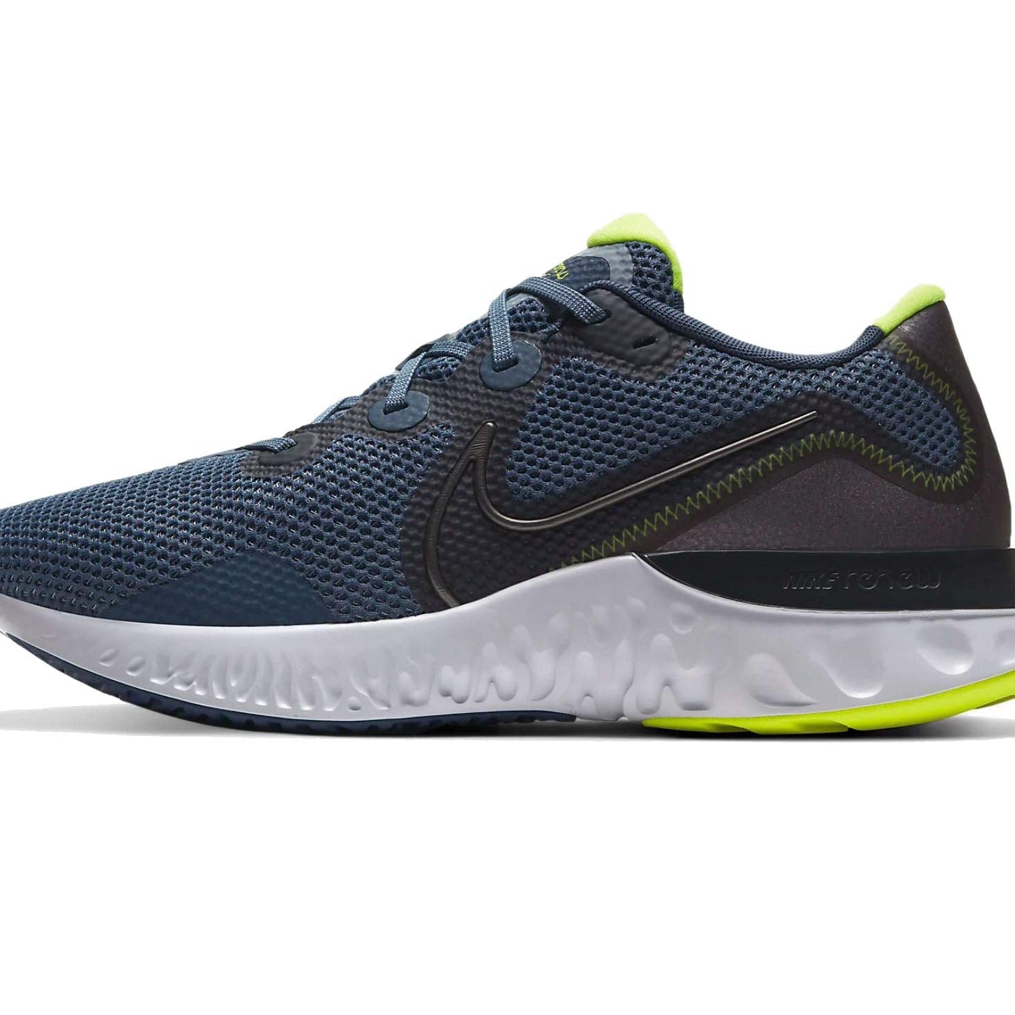 Nike Renew Run - Men's Diffused Blue/Mtlc/Dark Grey Shoe Deals Outlet