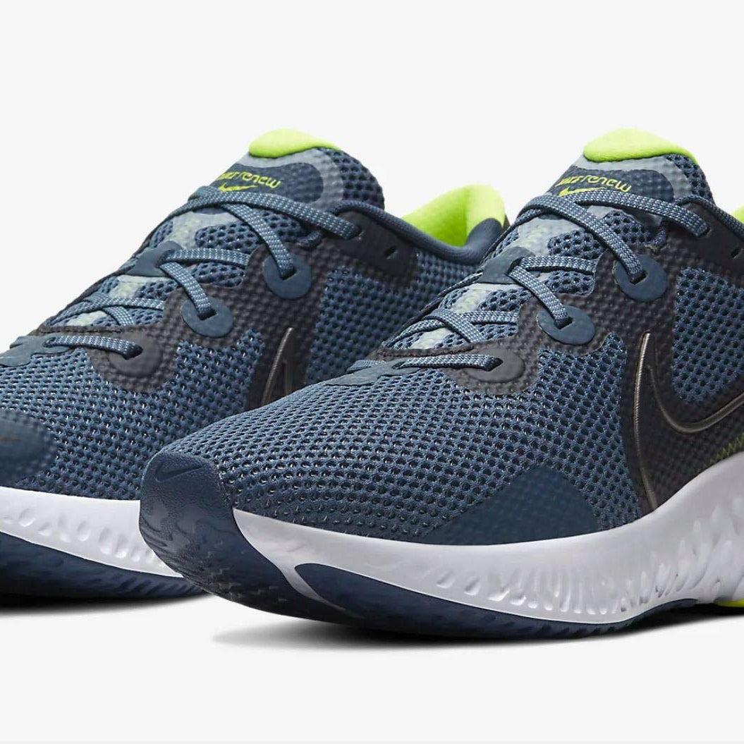 Nike Renew Run - Men's Diffused Blue/Mtlc/Dark Grey Shoe Deals Outlet