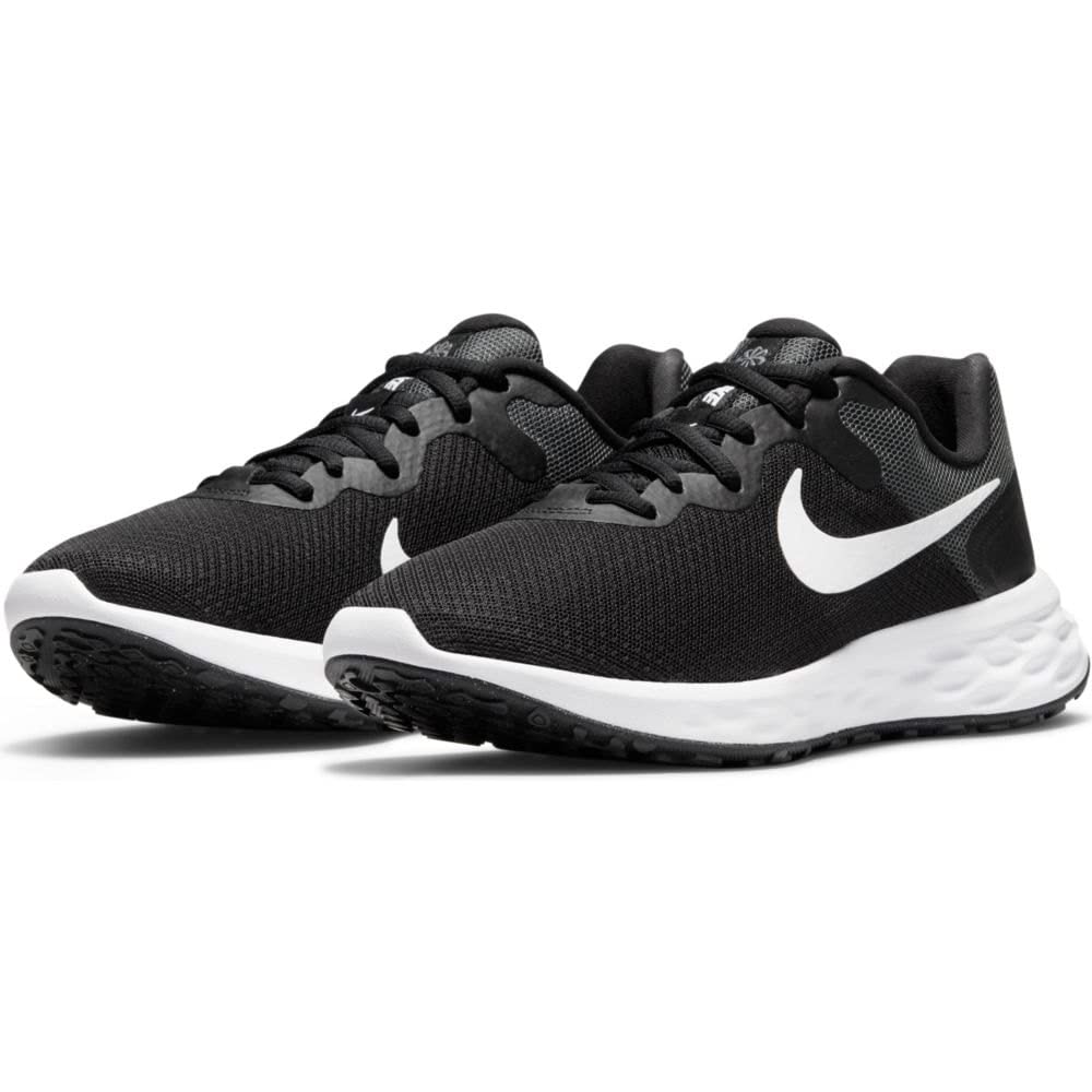 Nike Revolution 6 Next Nature - Women's Black White Dk Smoke Grey Cool Grey Shoe Deals Outlet