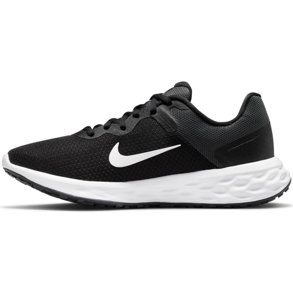Nike Revolution 6 Next Nature - Women's Black White Dk Smoke Grey Cool Grey Shoe Deals Outlet