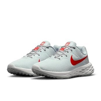 Nike Revolution 6 - Women's Pure Platinum Lt Crimson Wolf Grey Shoe Deals Outlet