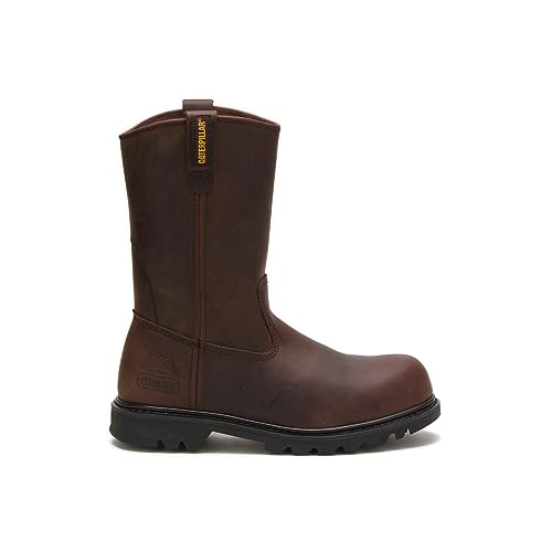 Caterpillar Revolver Steel - Toe Boots - Men's Brown Shoe Deals Outlet