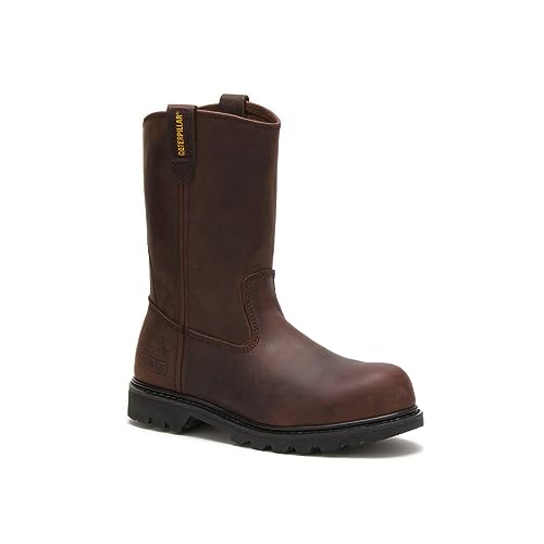 Caterpillar Revolver Steel - Toe Boots - Men's Brown Shoe Deals Outlet