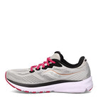 Saucony Ride 14 - Women's Fog/Cherry Shoe Deals Outlet