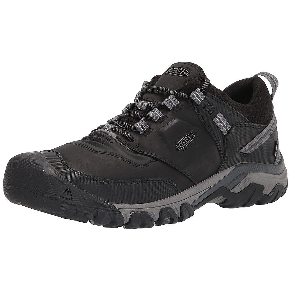 KEEN Ridge Flex Waterproof - Men's Black/Magnet Shoe Deals Outlet