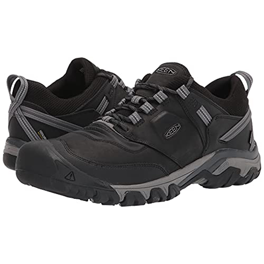 KEEN Ridge Flex Waterproof - Men's Black/Magnet Shoe Deals Outlet