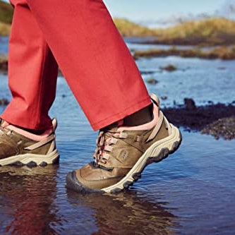 KEEN Ridge Flex WP - Women's Timberwolf/Brick Dust Shoe Deals Outlet