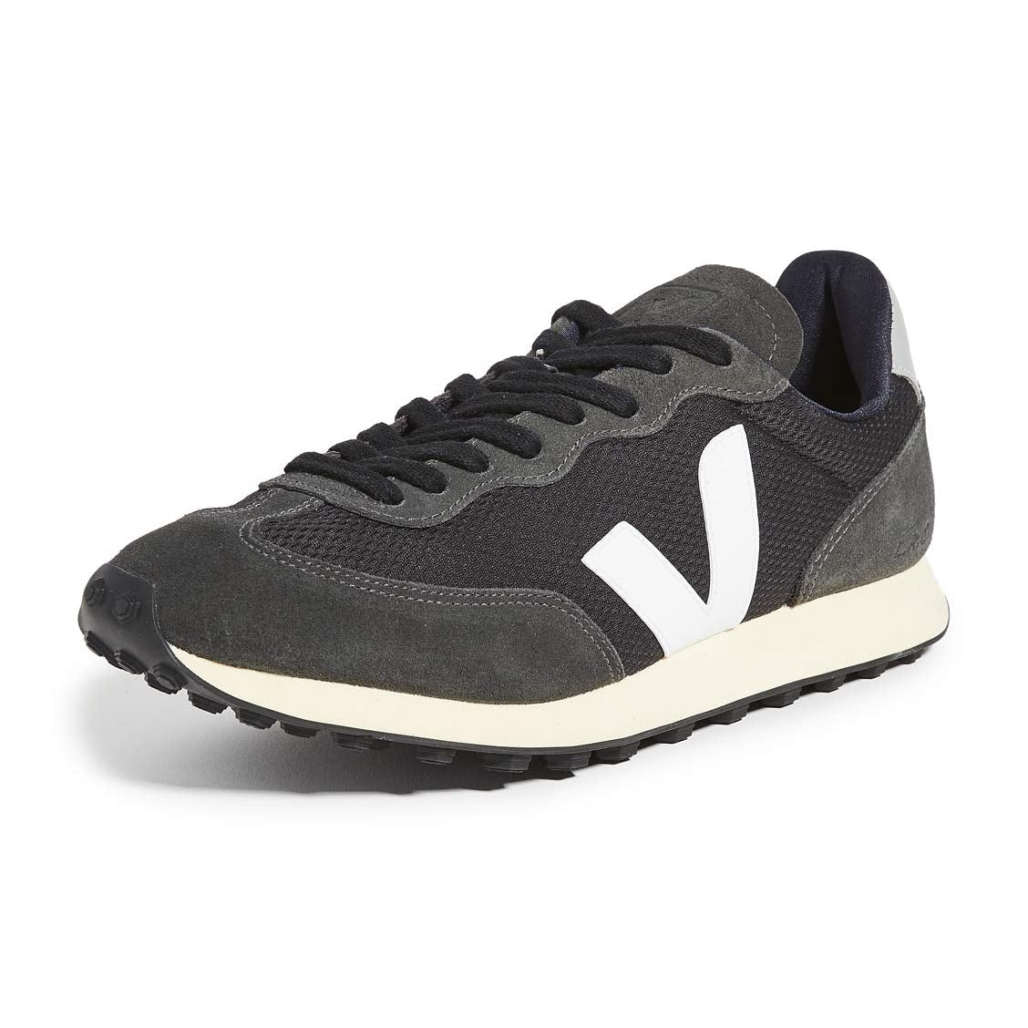 VEJA RIO BRANCO ALVEOMESH - Men's Black/White/Oxford Grey Shoe Deals Outlet
