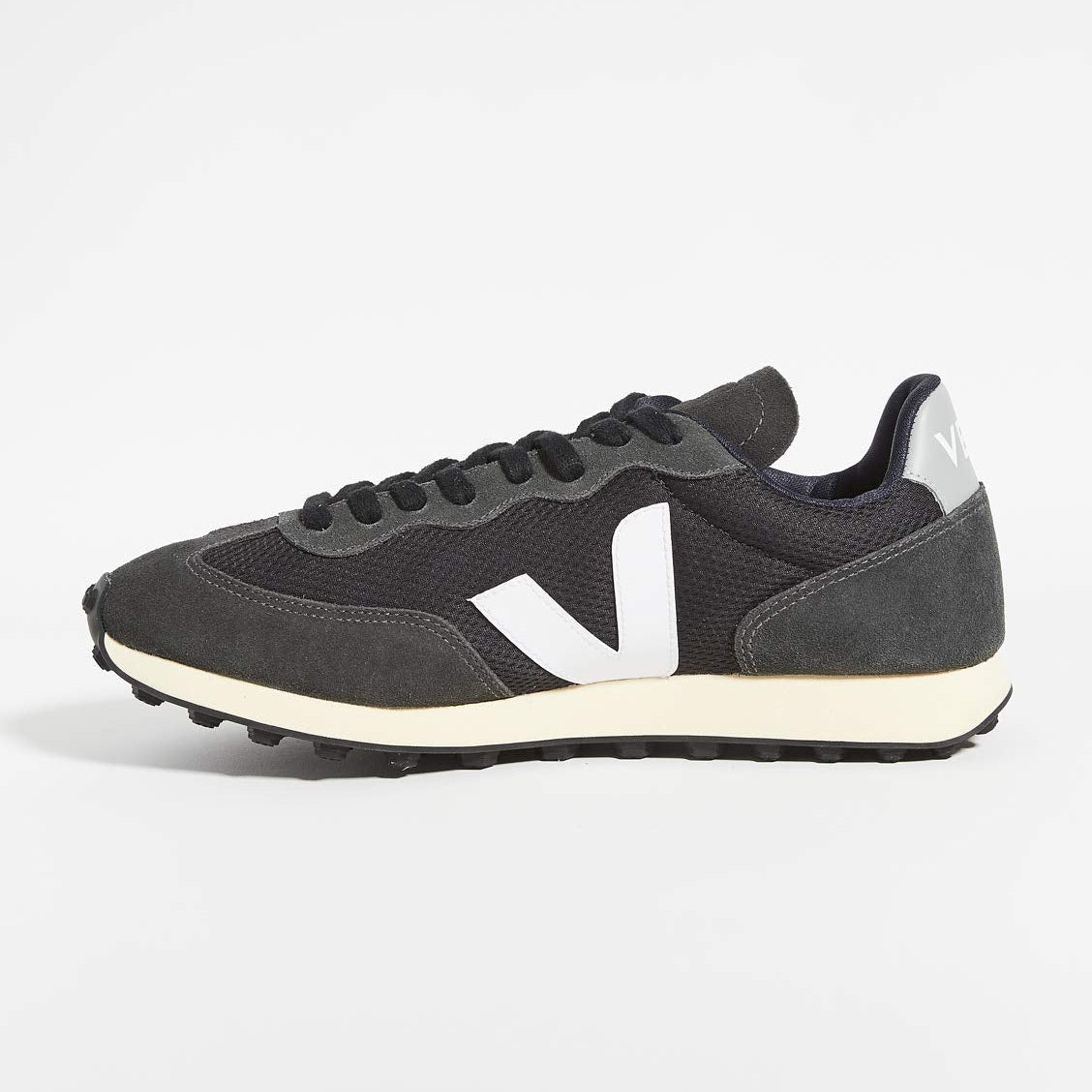 VEJA RIO BRANCO ALVEOMESH - Men's Black/White/Oxford Grey Shoe Deals Outlet