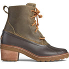Sperry Saltwater Heel Fashion Olive - Women's Olive Shoe Deals Outlet