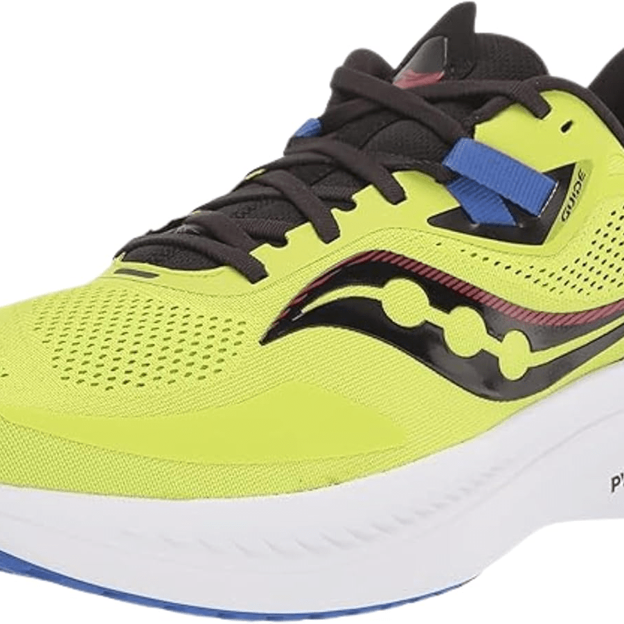 Saucony Guide 15 Acid / Blue Raz 10.5 M 195017383007 Shoe Deals Outlet