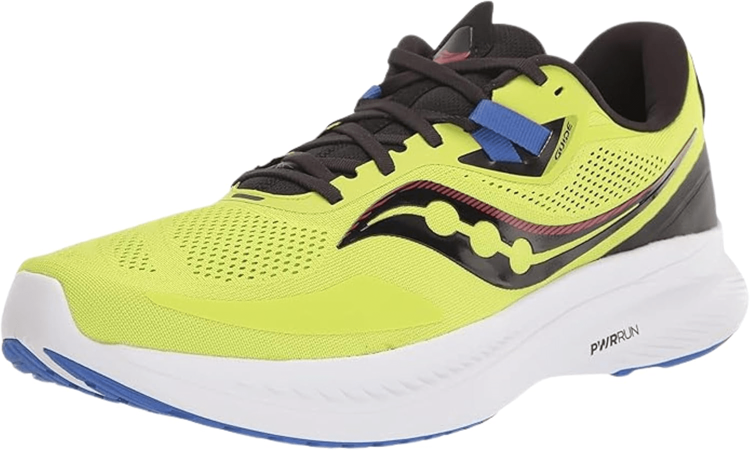 Saucony Guide 15 Acid / Blue Raz 10.5 M 195017383007 Shoe Deals Outlet