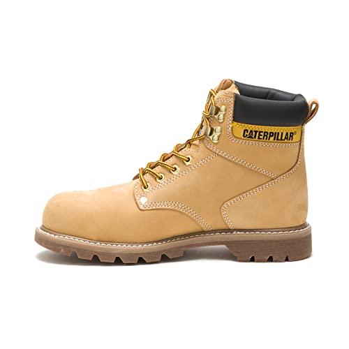 Caterpillar Second Shift Steel - Toe Boots - Men's Honey Nubuck Shoe Deals Outlet