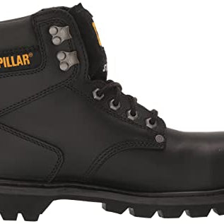 Caterpillar Second Shift Steel - Toe Boots - Men's Black Shoe Deals Outlet