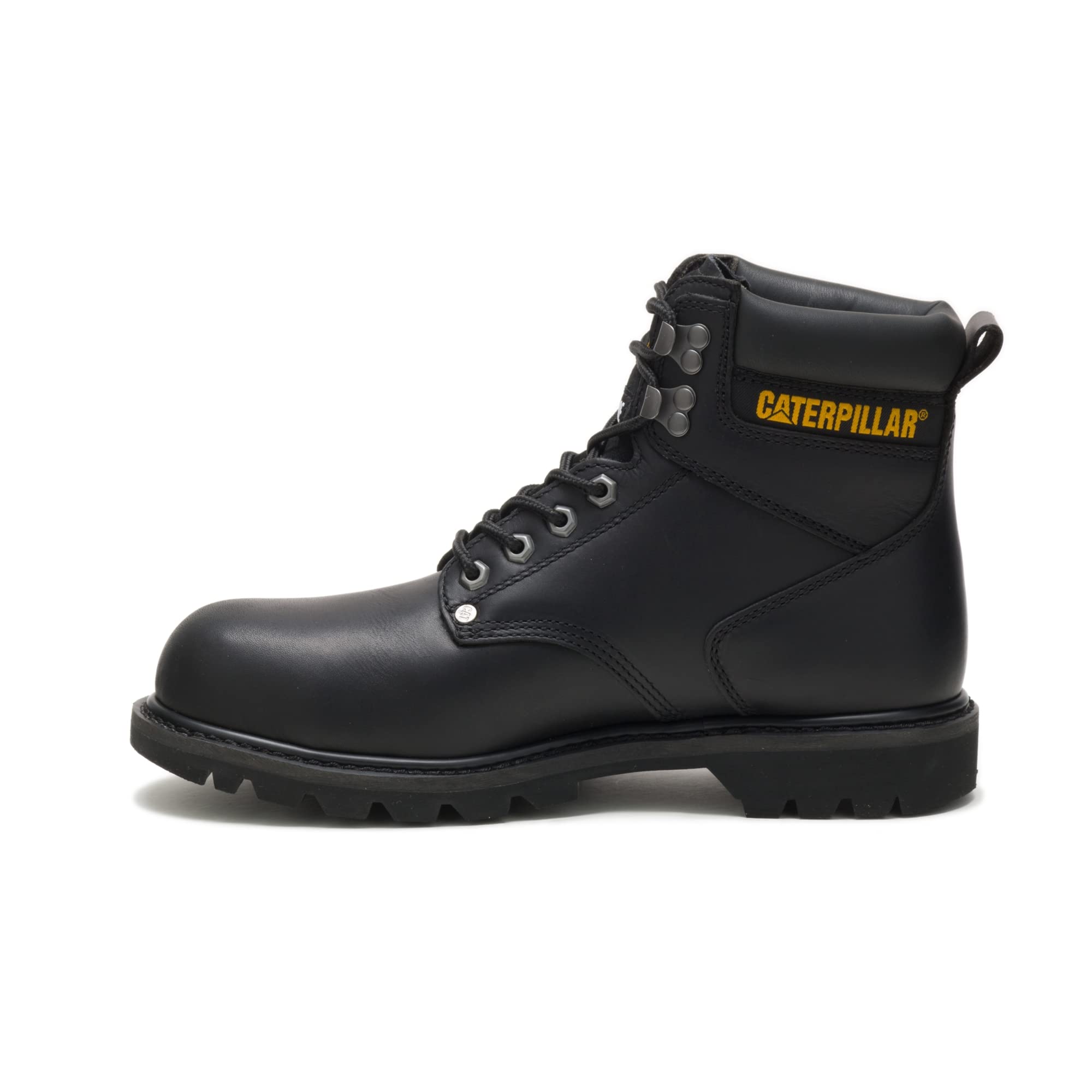 Caterpillar Second Shift Steel - Toe Boots - Men's Black Shoe Deals Outlet