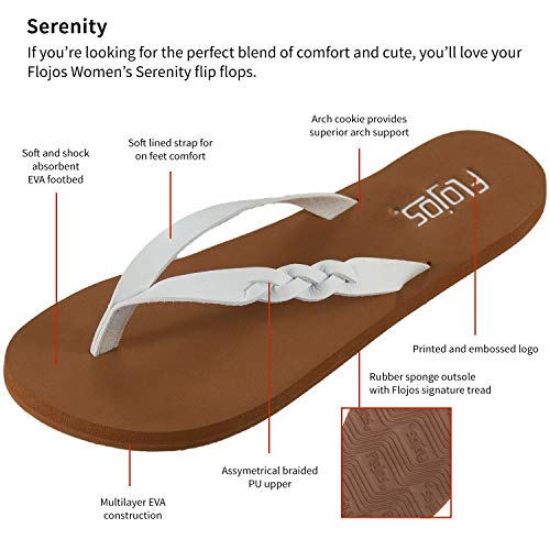 Flojos Serenity - Women's White Shoe Deals Outlet