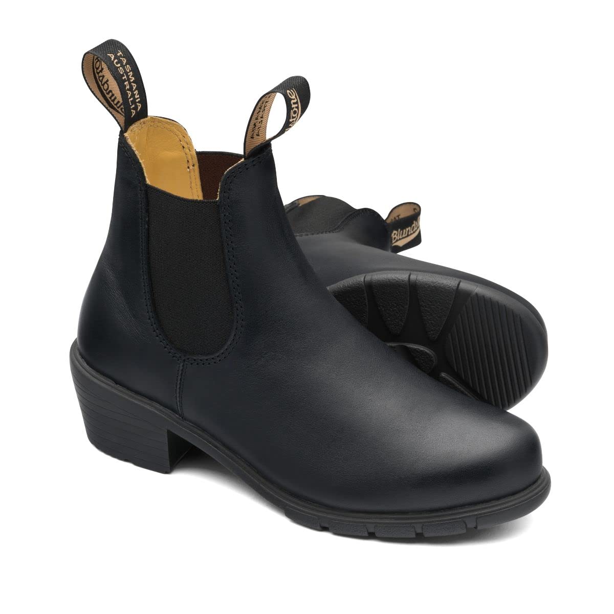 Blundstone Series Heeled Boots - Unisex Black Shoe Deals Outlet