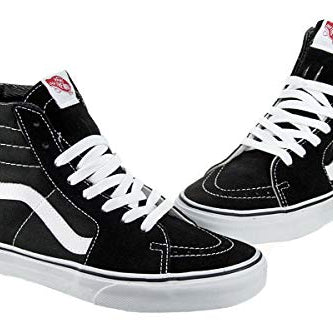 Vans Sk8 - Hi - Unisex Black/White Shoe Deals Outlet