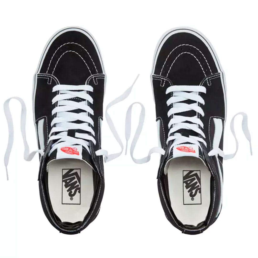 Vans Sk8 - Hi - Unisex Black/White Shoe Deals Outlet