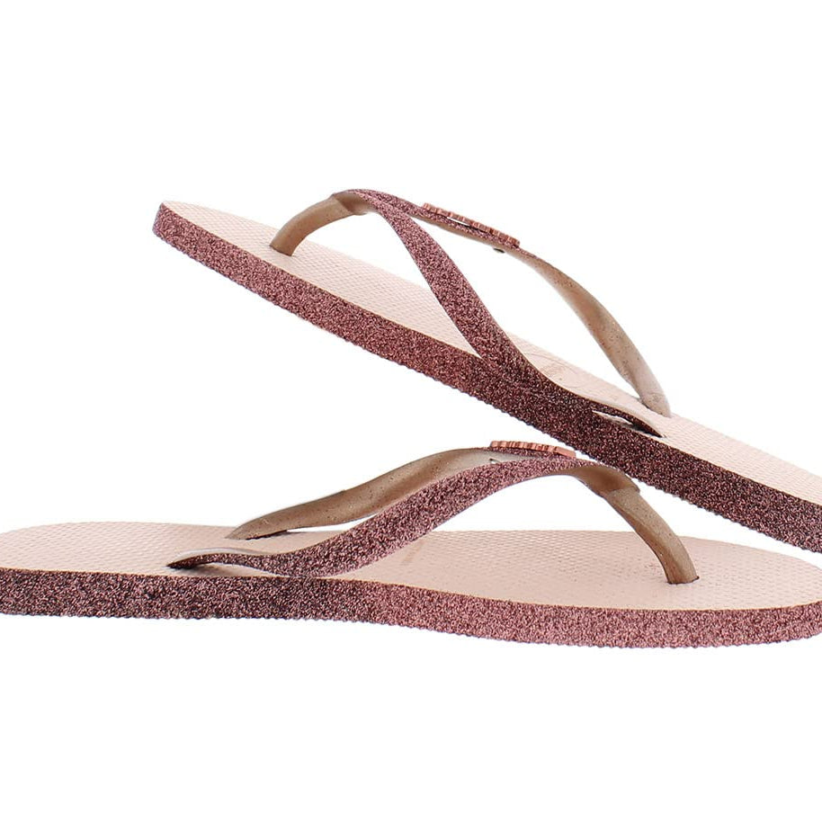 Havaianas Slim Flip Flop Sandal - Women's Sparkle Ballet Rose Shoe Deals Outlet