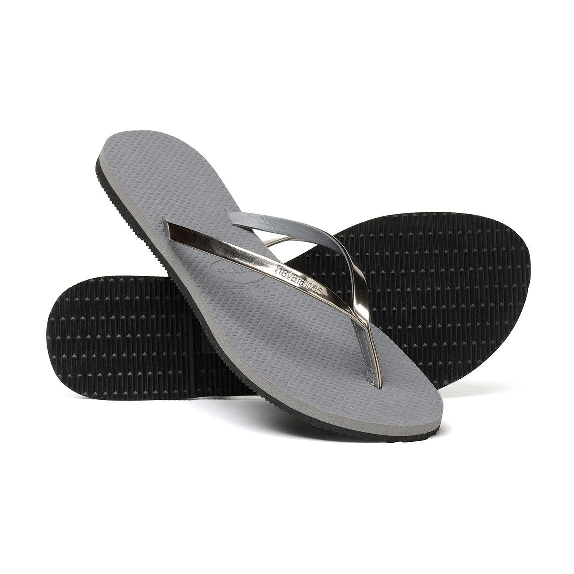 Havaianas Slim Flip Flop Sandal - Women's Metallic Steel Grey Shoe Deals Outlet