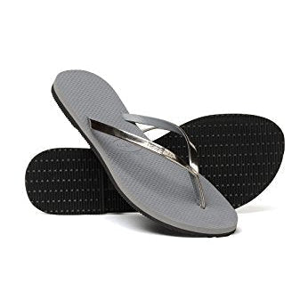Havaianas Slim Flip Flop Sandal - Women's Metallic Steel Grey Shoe Deals Outlet