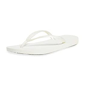 Havaianas Slim Flip Flop Sandal - Women's White Shoe Deals Outlet