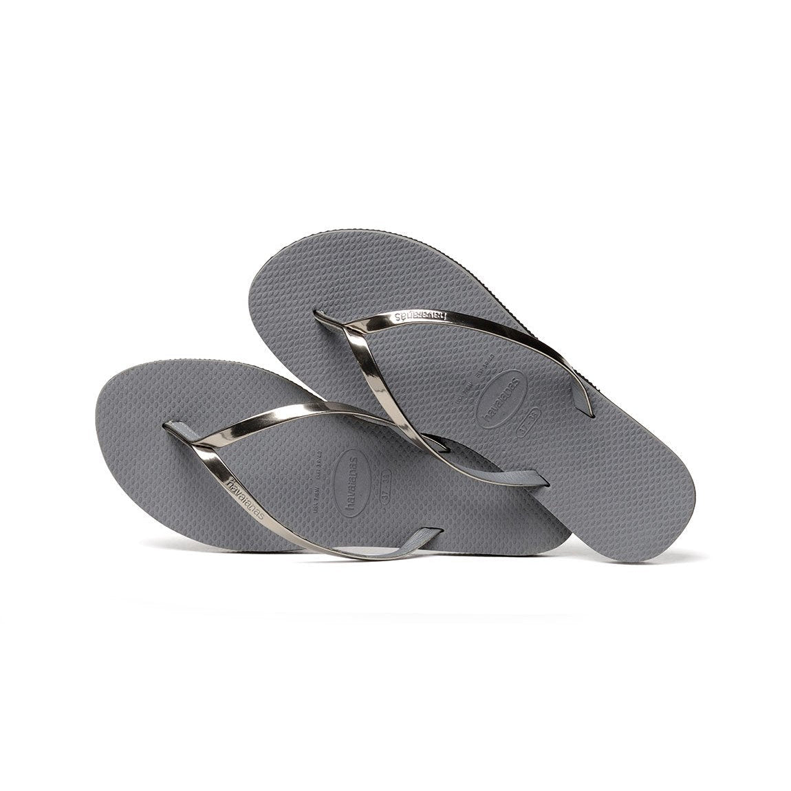 Havaianas Slim Flip Flop Sandal - Women's Metallic Steel Grey Shoe Deals Outlet