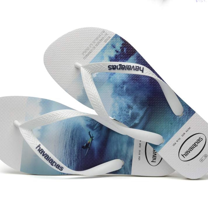 Havaianas Slim Flip Flops - Unisex Hype White Shoe Deals Outlet