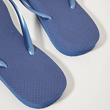 Havaianas Slim Flip Flops - Unisex Navy Shoe Deals Outlet