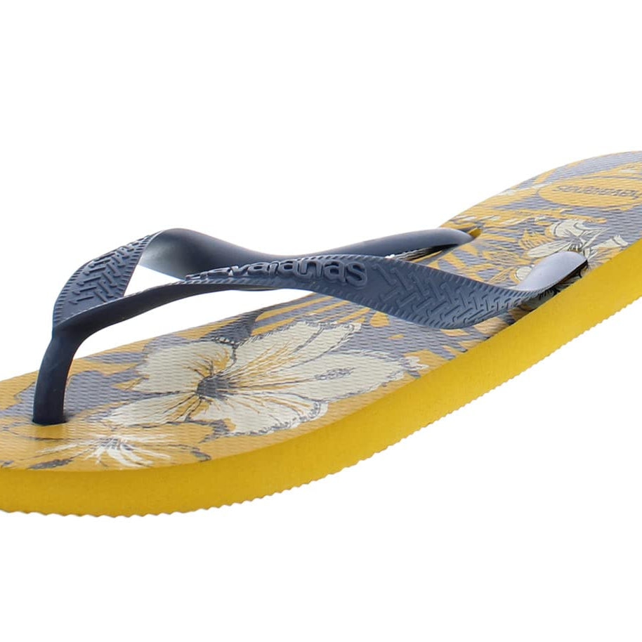 Havaianas Slim Flip Flops - Unisex Aloha White Shoe Deals Outlet