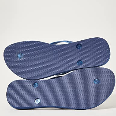 Havaianas Slim Flip Flops - Unisex Navy Shoe Deals Outlet