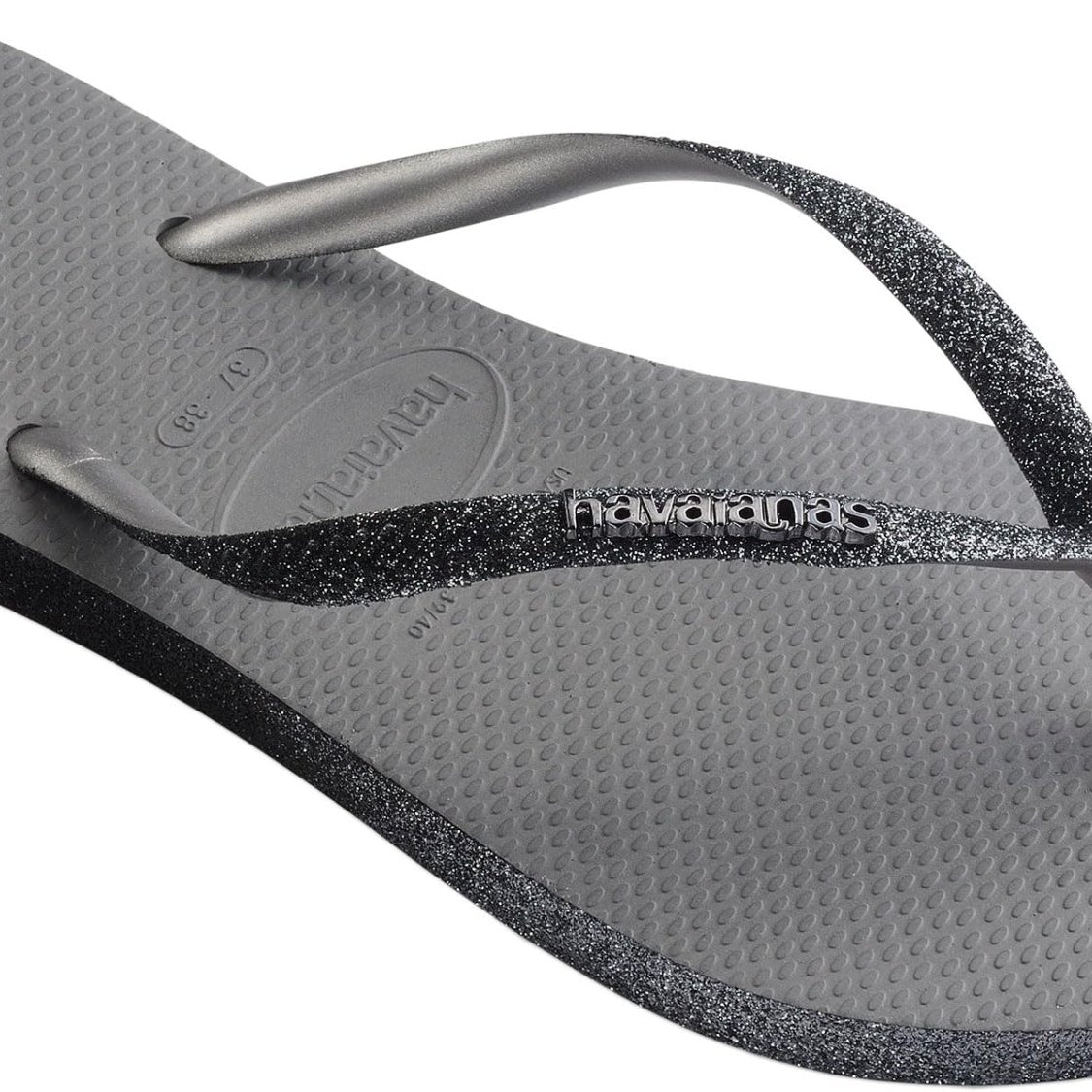 Havaianas Slim Flip Flops - Unisex Sparkle Ballet Rose Shoe Deals Outlet