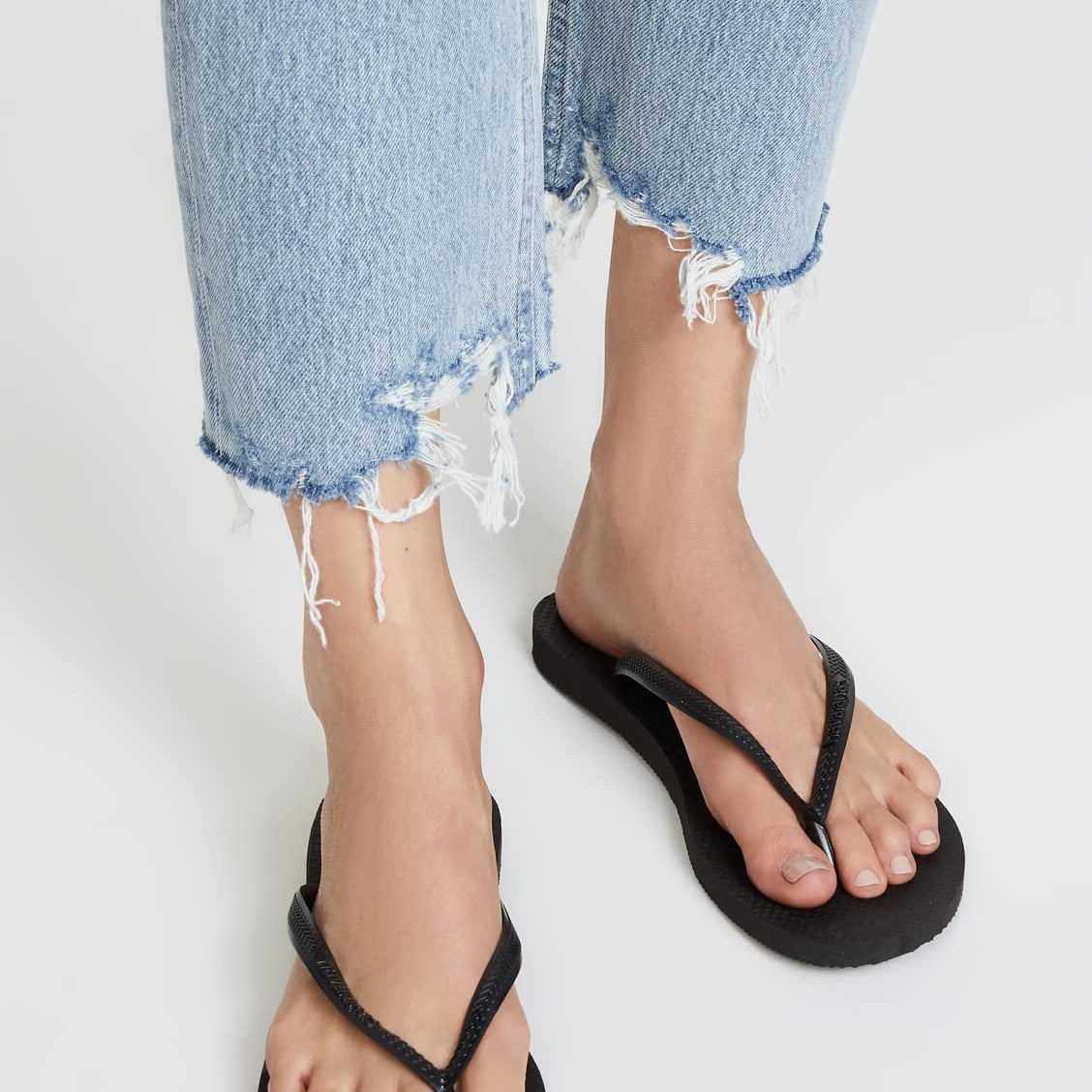 Havaianas Slim Metalic - Women's Black Shoe Deals Outlet