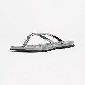 Havaianas Slim Metalic - Women's Steel Grey Shoe Deals Outlet