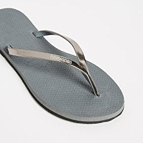 Havaianas Slim Metalic - Women's Steel Grey Shoe Deals Outlet