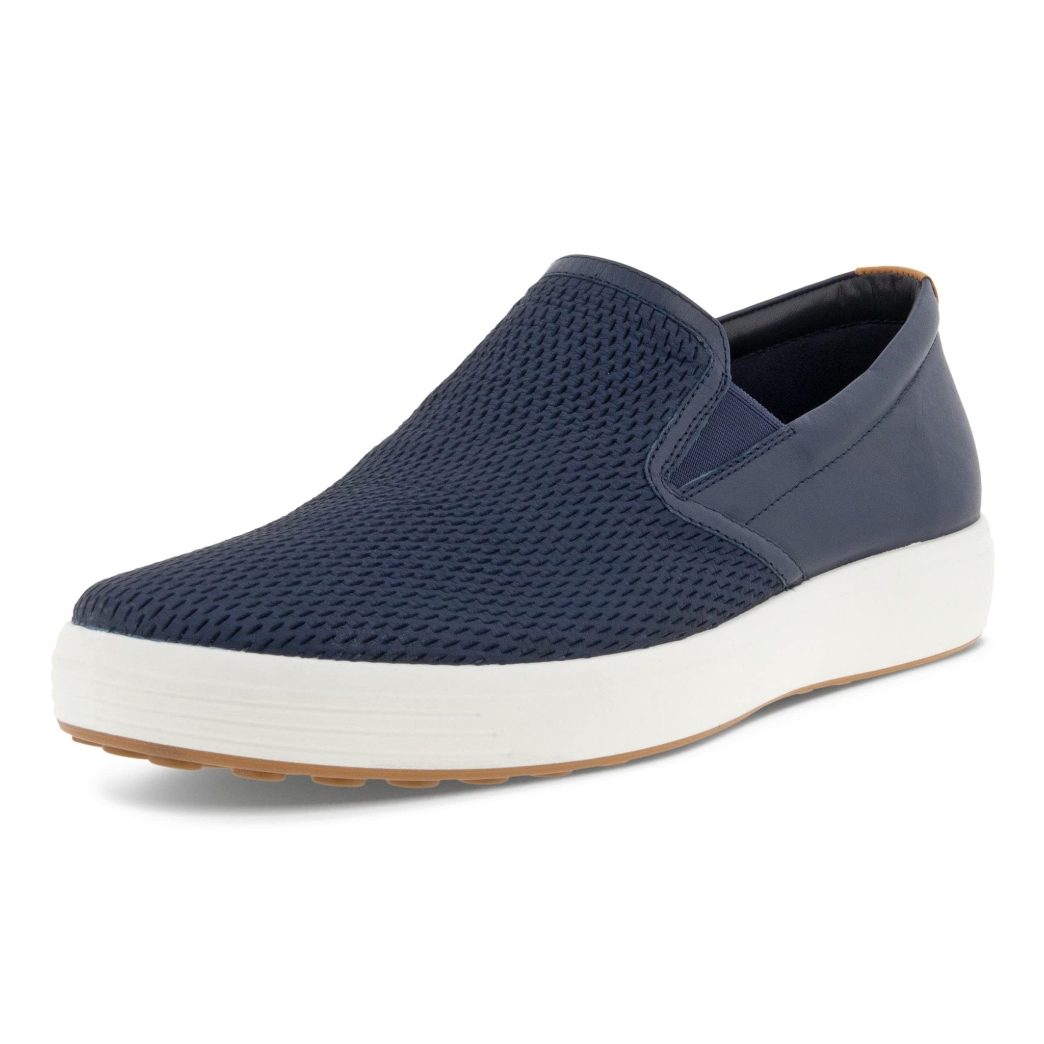 ECCO Soft 7 Sneaker - Men's Marine/Marine/Lion Shoe Deals Outlet