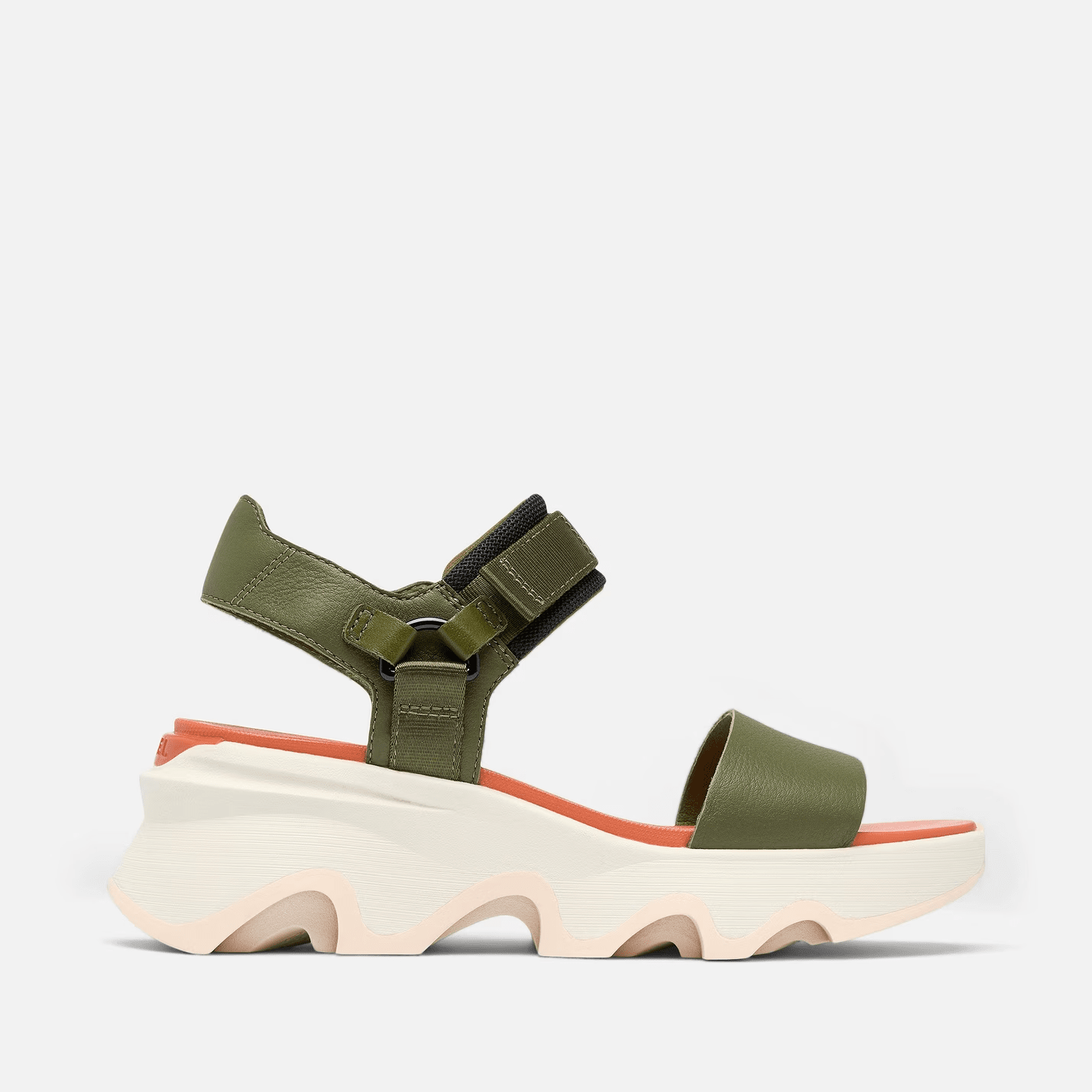 SOREL KINETIC Impact Y - Strap High Utility Green / Pearlescent 8.5 M 195982588230 Shoe Deals Outlet