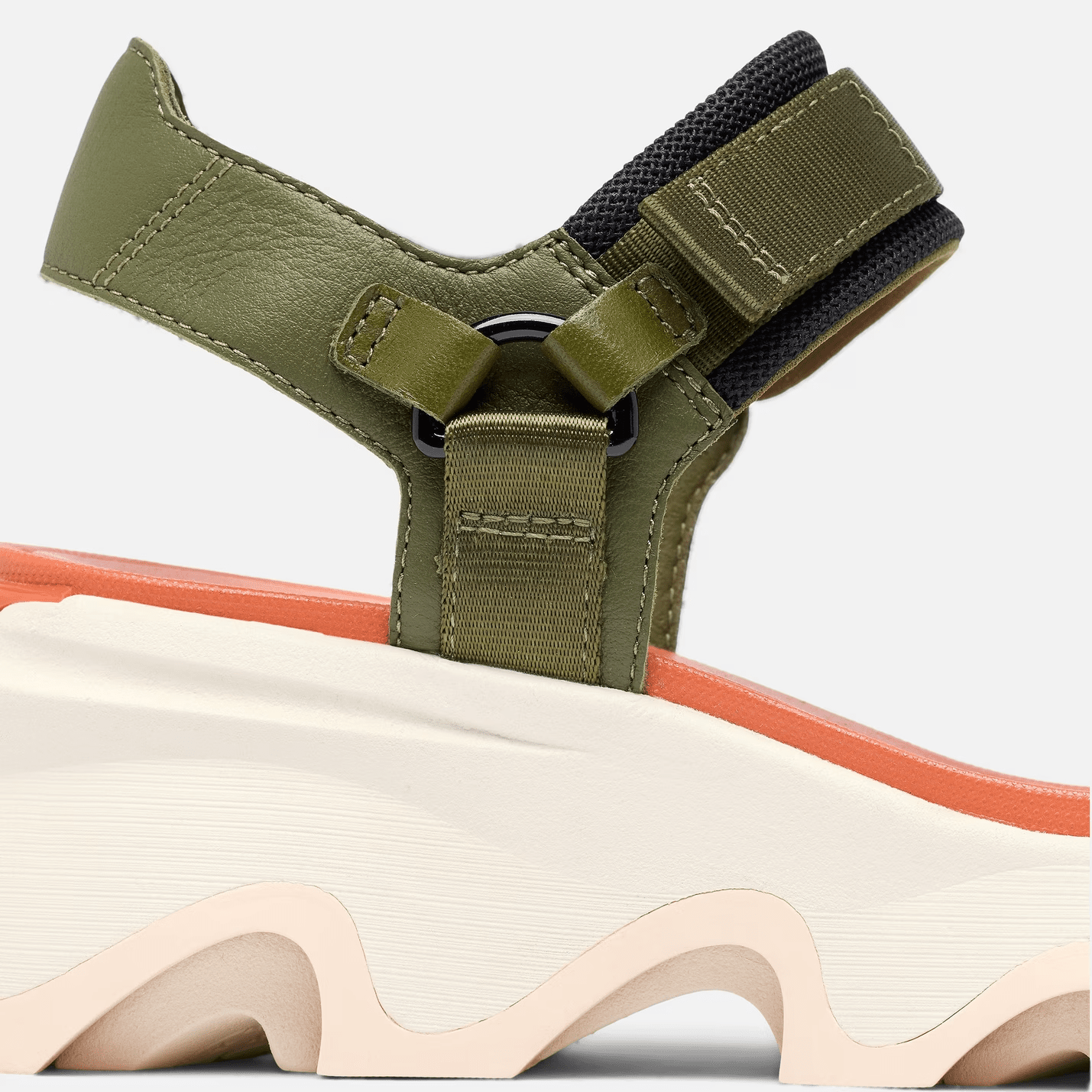 SOREL KINETIC Impact Y - Strap High Utility Green / Pearlescent 8.5 M 195982588230 Shoe Deals Outlet