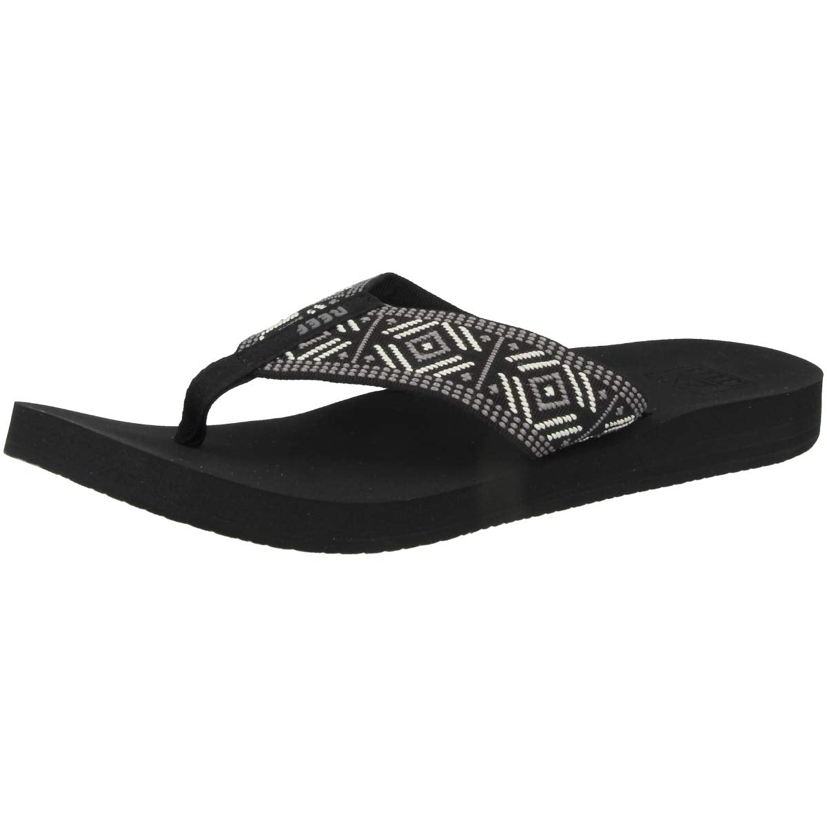 Reef Spring Woven - Women's Black/White Shoe Deals Outlet