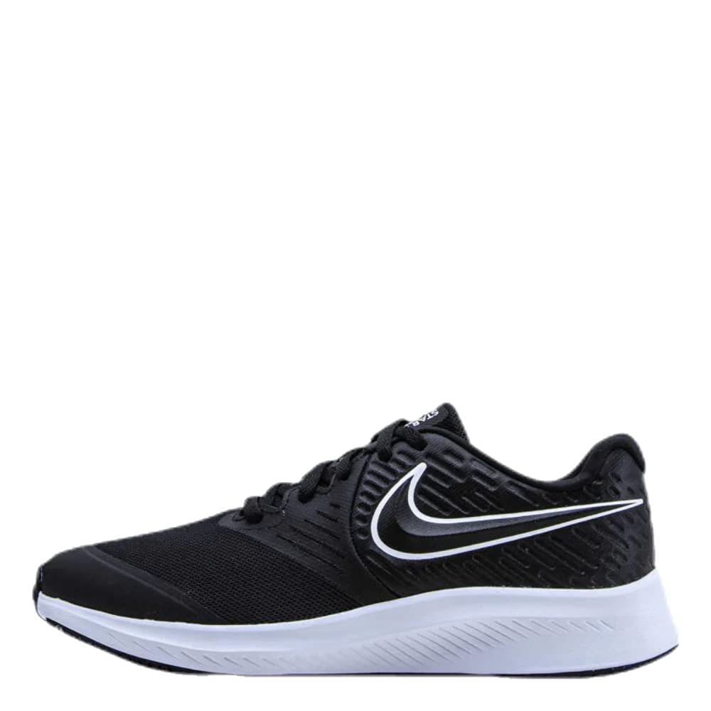 Nike Star Runner 2 - Kids Black/White - Black - Volt Shoe Deals Outlet