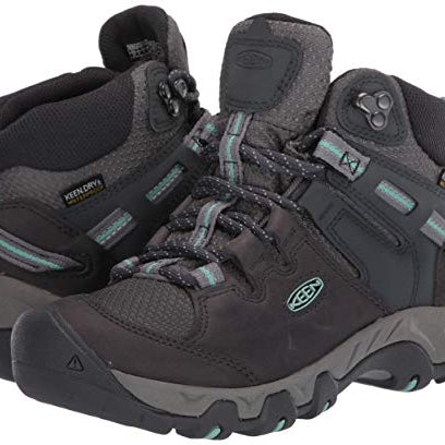 KEEN Steens Mid WP - Women's Steel Grey/Ocean Wave Shoe Deals Outlet