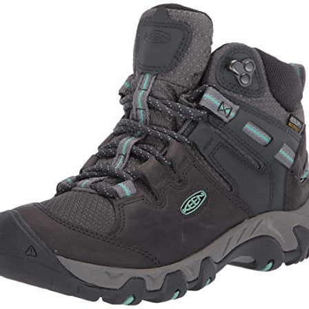 KEEN Steens Mid WP - Women's Steel Grey/Ocean Wave Shoe Deals Outlet