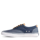 Sperry Striper ll CVO Waxy Canvas - Men's Navy Tonal Shoe Deals Outlet