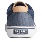 Sperry Striper ll CVO Waxy Canvas - Men's Navy Tonal Shoe Deals Outlet